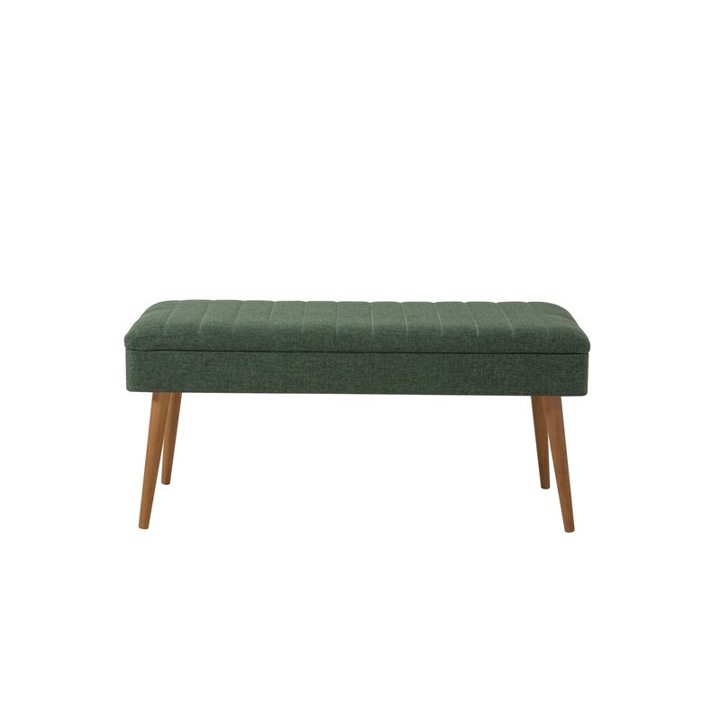 Casa si Gradina - Mobilier - Dulapuri si sifoniere - Dulapuri pantofi - Set mobilier hol, Hanah Home, pal melaminat, sonoma si verde, dulap pantofi 50x38x135 cm, bancuta 105x40x50 cm - Infinity.ro