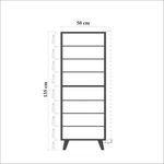 Casa si Gradina - Mobilier - Dulapuri si sifoniere - Dulapuri pantofi - Set mobilier hol, Hanah Home, pal melaminat, sonoma si verde, dulap pantofi 50x38x135 cm, bancuta 105x40x50 cm - Infinity.ro