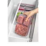 Casa si Gradina - Bucatarie si vesela - Organizare si depozitare bucatarie - Cutii alimentare - Set cutii depozitare, Hermia, plastic, roz, 15x24x5 cm, 6 bucati - Infinity.ro