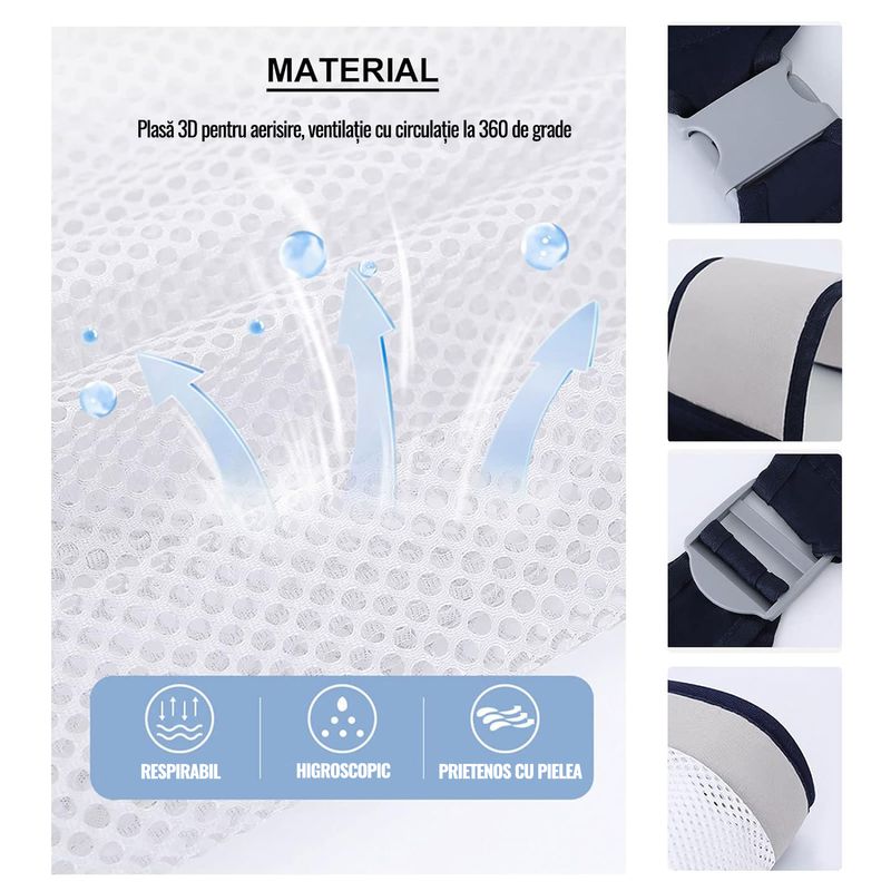 Jucarii, Copii si Bebe - Carucioare si articole de transport - Marsupii si hamuri bebe - Marsupiu ergonomic reglabil pentru bebelusi, din tesatura moale de bumbac, respirabil, varsta recomandata 0+, roz - Infinity.ro