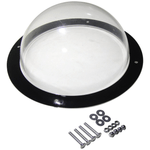 Petshop - Accesorii petshop - Culcusuri si custi - Usi animale - Hublou geam rotund pentru gard, casa de joaca, cusca, potrivit pentru Copii, Caini si Pisici, Ø31cm, Transparent - Infinity.ro