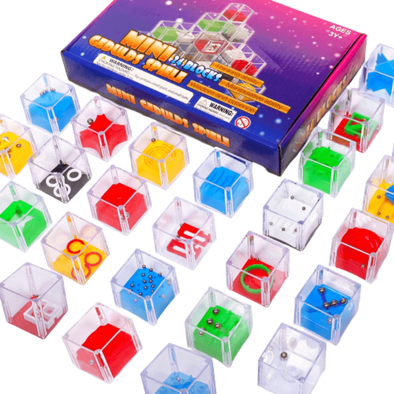 Jucarii, Copii si Bebe - Jucarii si jocuri - Jocuri si puzzle - Puzzle - Set 24 Puzzle-uri Distractive si Interactive cu Niveluri de Dificultate Diferite - Infinity.ro