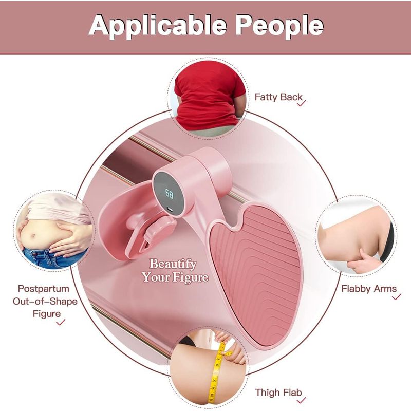 Ingrijire personala si Cosmetice - Aparate & accesorii ingrijire personala - Aparate cosmetice - Aparate intretinere si ingrijire corporala - Dispozitiv Hip Trainer, Antrenor pentru podeaua pelvina, solduri, picioare, coapse, fese, maini si spate, postpartum,roz - Infinity.ro
