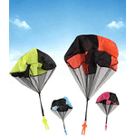 Jucarii, Copii si Bebe - Jucarii si jocuri - Jucarii de exterior - Zmeie si jucarii zburatoare - Set 4 Soldati de Jucarie cu Parasuta, Figurina Tip Parasutist de Aruncat, Multicolor - Infinity.ro