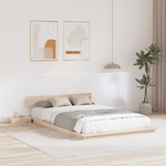 Casa si Gradina - Mobilier - Paturi si accesorii - Paturi - Cadru de pat la nivelul podelei cu mese de noapte 120x190cm Lemn masiv - Infinity.ro