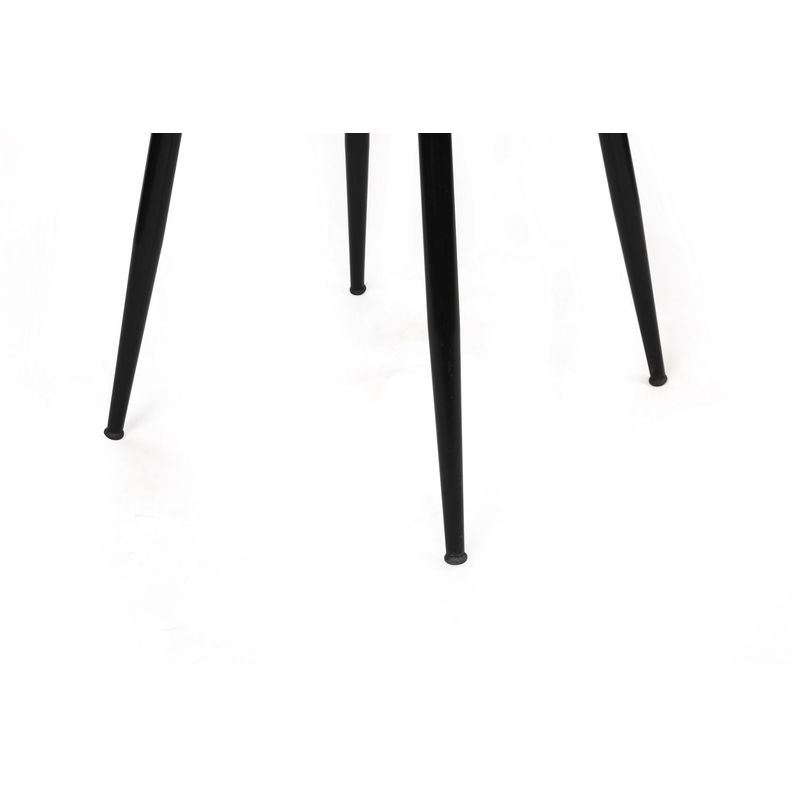 Casa si Gradina - Mobilier - Scaune si fotolii - Scaune - Set scaune, Hanah Home, metal, catifea, maro deschis negru, 43x42x82 cm, 4 bucati - Infinity.ro
