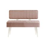 Casa si Gradina - Mobilier - Seturi de mobilier - Seturi mese si scaune - Set masa si scaune extensibile, Hanah Home, pal melaminat, alb si piatra, masa 129x80x75 cm - Infinity.ro