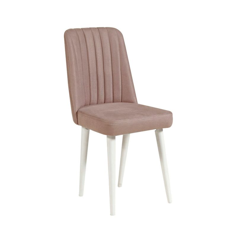 Casa si Gradina - Mobilier - Seturi de mobilier - Seturi mese si scaune - Set masa si scaune extensibile, Hanah Home, pal melaminat, alb si piatra, masa 129x80x75 cm - Infinity.ro