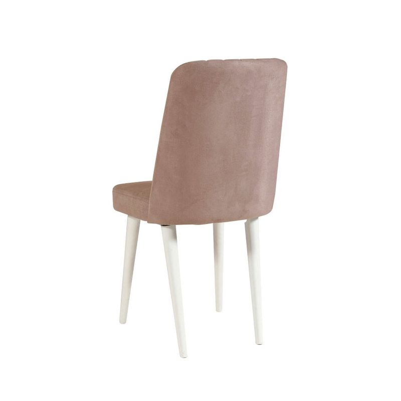 Casa si Gradina - Mobilier - Seturi de mobilier - Seturi mese si scaune - Set masa si scaune extensibile, Hanah Home, pal melaminat, alb si piatra, masa 129x80x75 cm - Infinity.ro