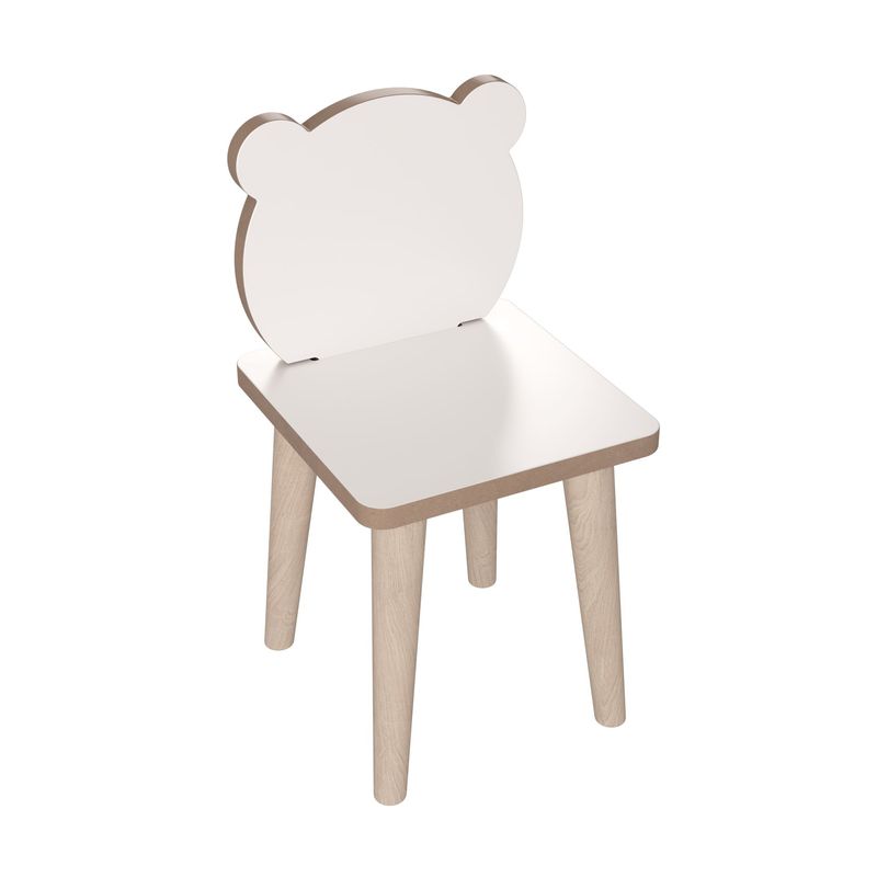 Casa si Gradina - Mobilier - Mobilier copii - Mobilier camera copiilor - Set masa si scaun pentru copii, Hanah Home, pal melaminat, alb, masa 90x50x42 cm, scaun 25x59x25 cm - Infinity.ro