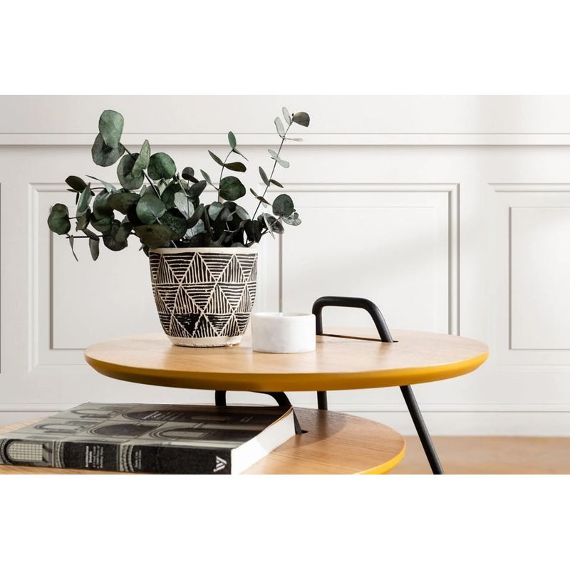 Casa si Gradina - Mobilier - Mese si birouri - Masute de cafea - Set masute de cafea, Hanah Home, mdf, natural, 3 bucati, 45x59x45 cm - Infinity.ro