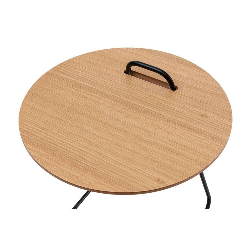 Casa si Gradina - Mobilier - Mese si birouri - Masute de cafea - Set masute de cafea, Hanah Home, mdf, natural, 3 bucati, 45x59x45 cm - Infinity.ro
