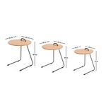 Casa si Gradina - Mobilier - Mese si birouri - Masute de cafea - Set masute de cafea, Hanah Home, mdf, natural, 3 bucati, 45x59x45 cm - Infinity.ro