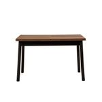 Casa si Gradina - Mobilier - Seturi de mobilier - Seturi mese si scaune - Set masa extensibila cu scaune, Hanah Home, pal melaminat, negru, 120x75x77 cm - Infinity.ro
