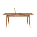 Casa si Gradina - Mobilier - Seturi de mobilier - Seturi mese si scaune - Set masa extensibila cu scaune, Hanah Home, pal melaminat, pin atlantic si piatra, masa 129x80x75 cm - Infinity.ro