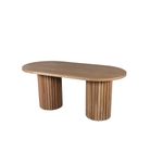 Casa si Gradina - Mobilier - Seturi de mobilier - Seturi mese si scaune - Set masa si scaune, Hanah Home, mdf acoperit cu fag, natural, masa 170x90x75 cm, 4 scaune 49x54x78 cm - Infinity.ro