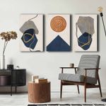 Casa si Gradina - Decoratiuni - Tablouri - Tablou decorativ, Wallxpert, panza, multicolor, 145x70 cm, set 3 piese, 895FNA1127 - Infinity.ro