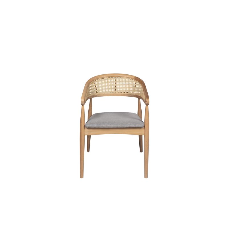 Casa si Gradina - Mobilier - Seturi de mobilier - Seturi mese si scaune - Set masa si scaune, Hanah Home, mdf acoperit cu fag, natural, masa 170x90x75 cm, 4 scaune 49x54x78 cm - Infinity.ro