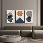 Casa si Gradina - Decoratiuni - Tablouri - Tablou decorativ, Wallxpert, panza, multicolor, 145x70 cm, set 3 piese, 895FNA1127 - Infinity.ro