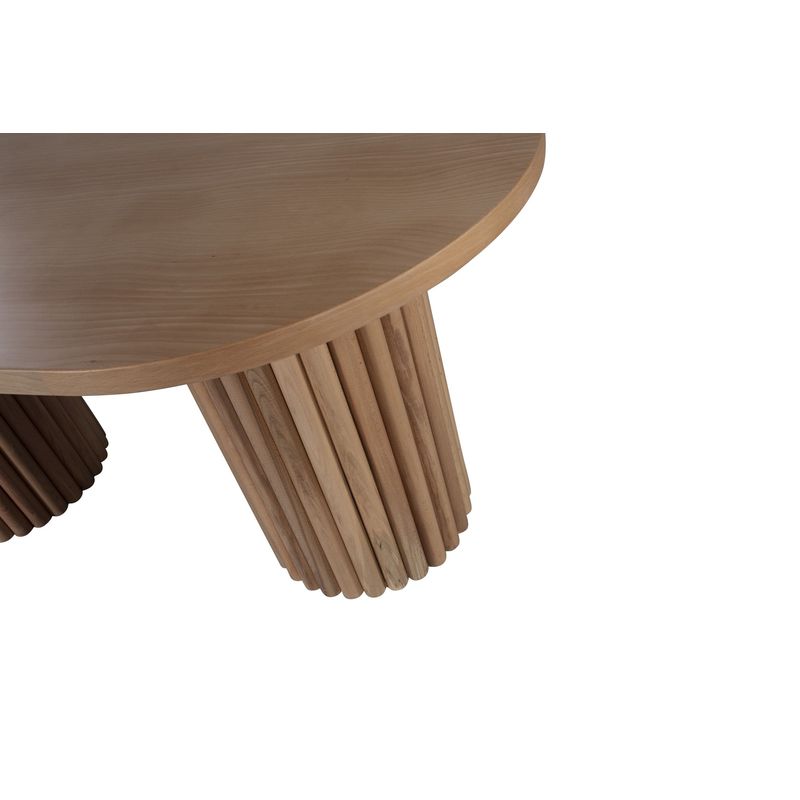 Casa si Gradina - Mobilier - Seturi de mobilier - Seturi mese si scaune - Set masa si scaune, Hanah Home, mdf acoperit cu fag, natural, masa 170x90x75 cm, 4 scaune 49x54x78 cm - Infinity.ro