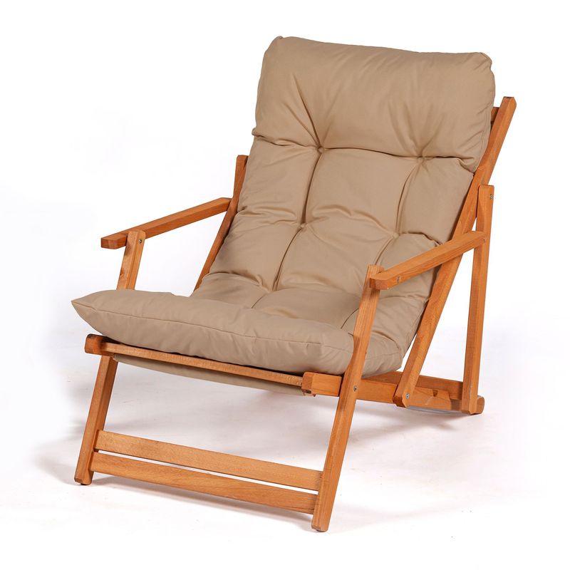 Casa si Gradina - Gradina si terasa - Mobilier exterior - Seturi mobila gradina - Set masa si scaune gradina, Hanah Home, lemn de fag, maro natural, 3 piese, 644MYD1149 - Infinity.ro