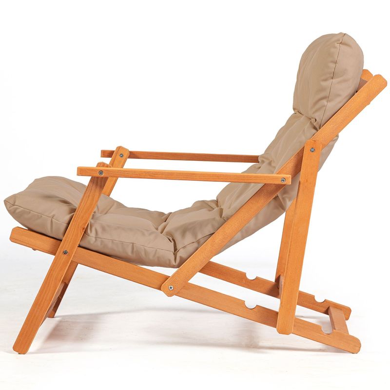 Casa si Gradina - Gradina si terasa - Mobilier exterior - Seturi mobila gradina - Set masa si scaune gradina, Hanah Home, lemn de fag, maro natural, 3 piese, 644MYD1149 - Infinity.ro