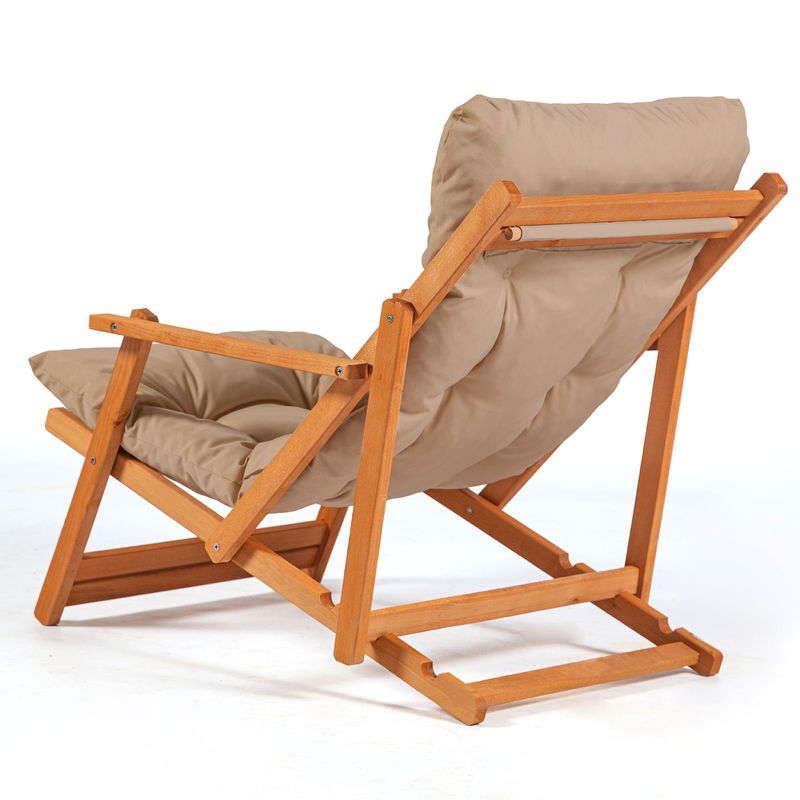 Casa si Gradina - Gradina si terasa - Mobilier exterior - Seturi mobila gradina - Set masa si scaune gradina, Hanah Home, lemn de fag, maro natural, 3 piese, 644MYD1149 - Infinity.ro