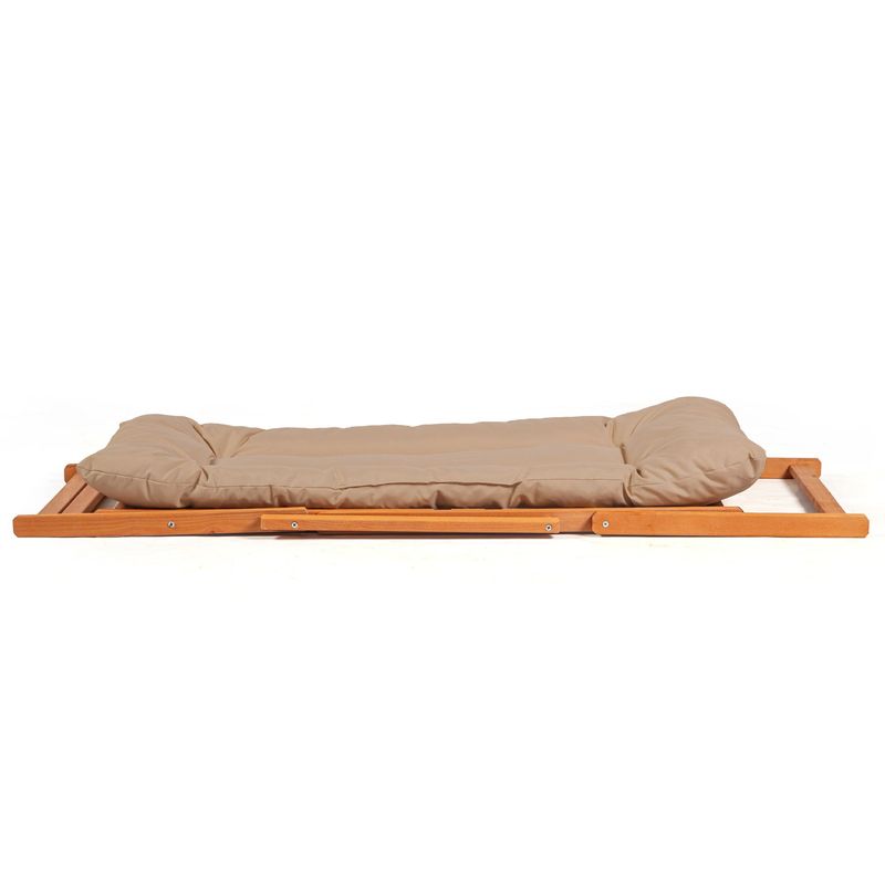 Casa si Gradina - Gradina si terasa - Mobilier exterior - Seturi mobila gradina - Set masa si scaune gradina, Hanah Home, lemn de fag, maro natural, 3 piese, 644MYD1149 - Infinity.ro