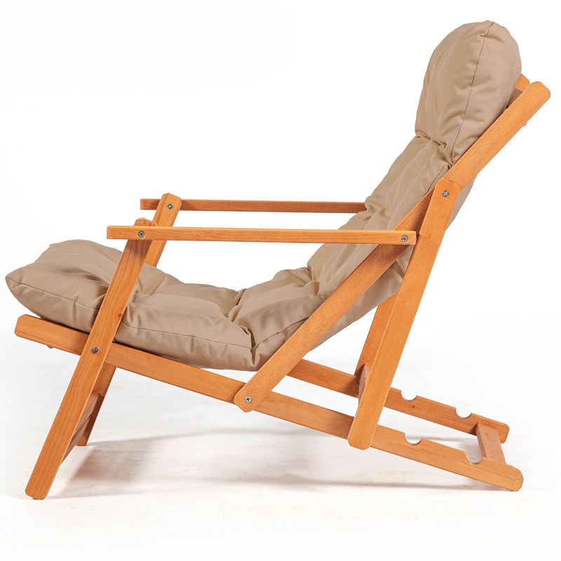 Casa si Gradina - Gradina si terasa - Mobilier exterior - Seturi mobila gradina - Set masa si scaune gradina, Hanah Home, lemn de fag, maro natural, 3 piese, 644MYD1149 - Infinity.ro