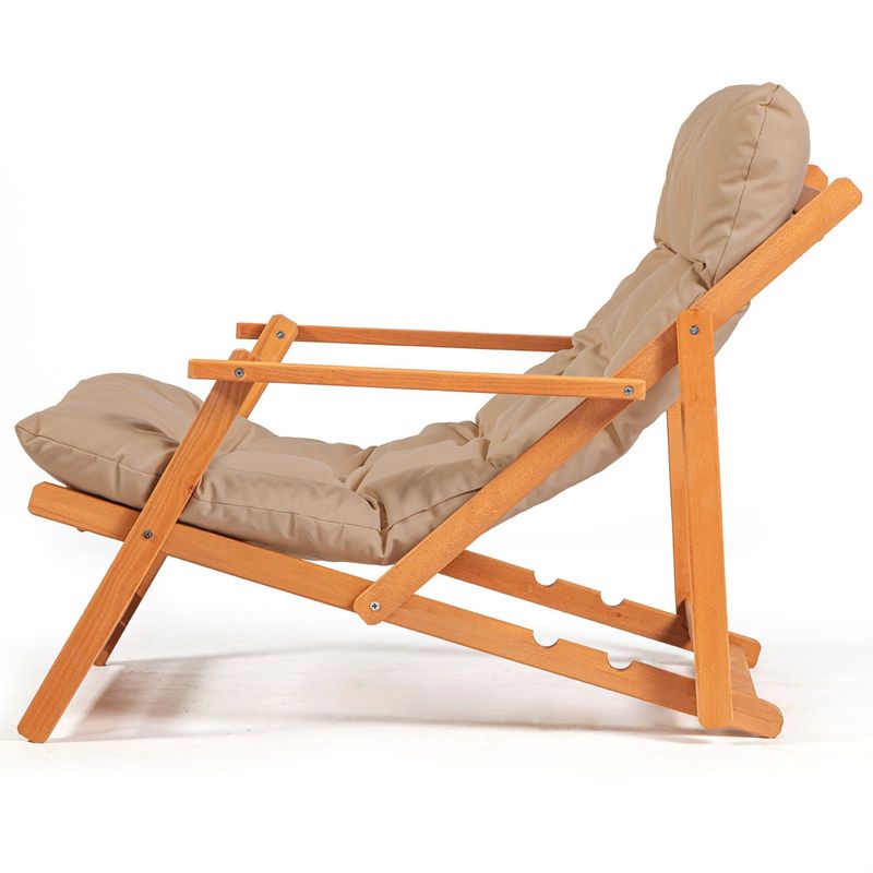 Casa si Gradina - Gradina si terasa - Mobilier exterior - Seturi mobila gradina - Set masa si scaune gradina, Hanah Home, lemn de fag, maro natural, 3 piese, 644MYD1149 - Infinity.ro