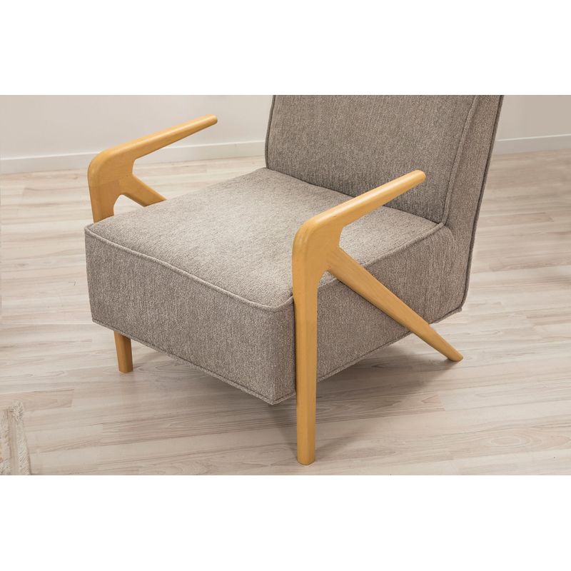 Casa si Gradina - Mobilier - Seturi de mobilier - Seturi living - Set living, Atelier Del Sofa, lemn fag si pal, stejar si gri, canapea 223x81x92 cm, fotoliu 70x90x86 cm - Infinity.ro