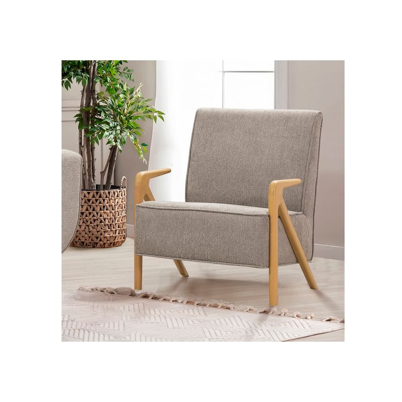 Casa si Gradina - Mobilier - Seturi de mobilier - Seturi living - Set living, Atelier Del Sofa, lemn fag si pal, stejar si gri, canapea 223x81x92 cm, fotoliu 70x90x86 cm - Infinity.ro