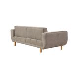 Casa si Gradina - Mobilier - Seturi de mobilier - Seturi living - Set living, Atelier Del Sofa, lemn fag si pal, stejar si gri, canapea 223x81x92 cm, fotoliu 70x90x86 cm - Infinity.ro