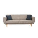 Casa si Gradina - Mobilier - Seturi de mobilier - Seturi living - Set living, Atelier Del Sofa, lemn fag si pal, stejar si gri, canapea 223x81x92 cm, fotoliu 70x90x86 cm - Infinity.ro