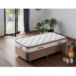 Casa si Gradina - Mobilier - Seturi de mobilier - Seturi dormitor - Set dormitor, Hanah Home, otel si mdf, maro deschis, 90x190 cm - Infinity.ro
