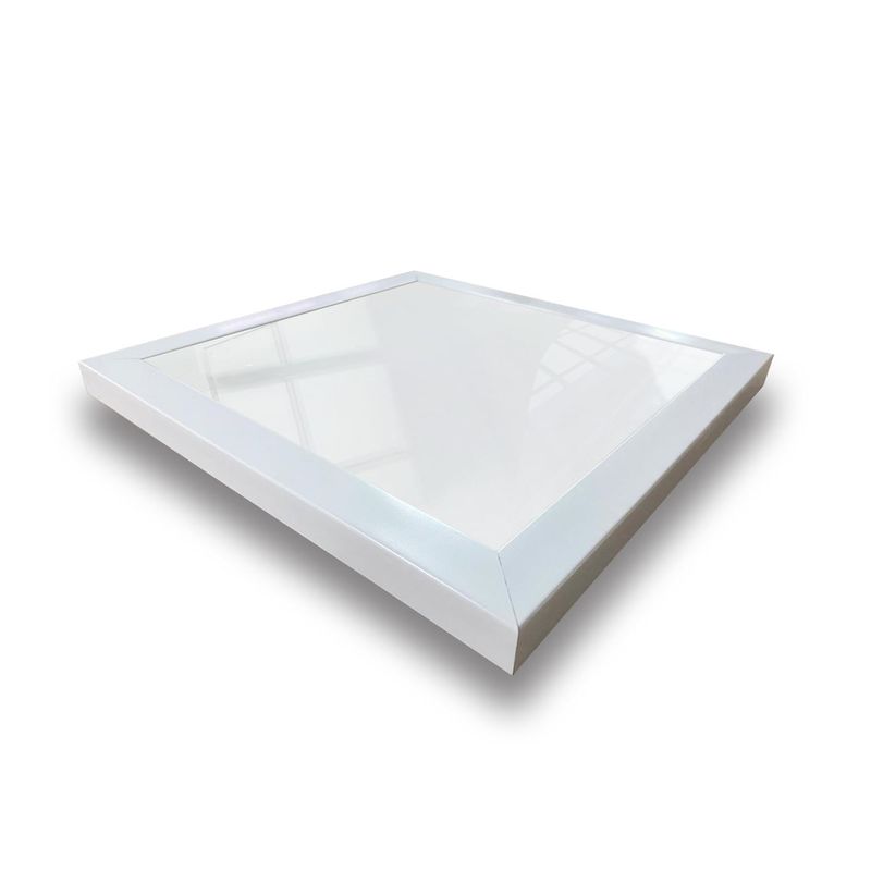 Casa si Gradina - Decoratiuni - Oglinzi - Set oglinzi decorative, Wallxpert, sticla, rama plastic laminat, alb, argintiu, 24x24 cm, 12 bucati - Infinity.ro