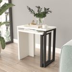 Casa si Gradina - Mobilier - Mese si birouri - Masute de cafea - Set masute de cafea cuib, Hanah Home, pal melaminat, alb, 51x29.5x52.8 cm, 44.5x24.5x47.8 cm - Infinity.ro