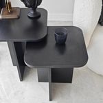 Casa si Gradina - Mobilier - Mese si birouri - Mese living - Set mese laterale, Hanah Home, pal melaminat, negru, 40x50x40 cm, 40x55x40 cm - Infinity.ro