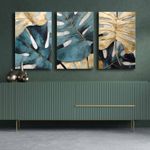 Casa si Gradina - Decoratiuni - Tablouri - Tablou decorativ pe panza, Wallxpert, multicolor, 100% panza, 145x70 cm, set 3 piese - Infinity.ro