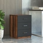 Casa si Gradina - Mobilier - Mese si birouri - Birouri - Set mobilier birou, Hanah Home, pal melaminat, nuc si antracit, birou 140x60x73.8 cm - Infinity.ro