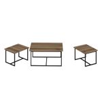 Casa si Gradina - Mobilier - Mese si birouri - Masute de cafea - Set masute de cafea, Hanah Home, pal melaminat, nuc, 90x60x42 cm, 52x45x37 cm - Infinity.ro