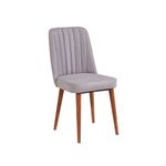 Casa si Gradina - Mobilier - Seturi de mobilier - Seturi mese si scaune - Set masa extensibila cu scaune, Hanah Home, pal melaminat, catifea, nuc, 130x80x77 cm - Infinity.ro