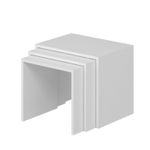 Casa si Gradina - Mobilier - Mese si birouri - Masute de cafea - Set masute de cafea, Hanah Home, pal melaminat, alb, 55x47x40 cm, 50x44x38 cm, 45x42x36 cm - Infinity.ro