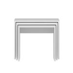 Casa si Gradina - Mobilier - Mese si birouri - Masute de cafea - Set masute de cafea, Hanah Home, pal melaminat, alb, 55x47x40 cm, 50x44x38 cm, 45x42x36 cm - Infinity.ro