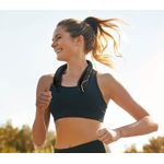 Ingrijire personala si Cosmetice - Aparate & accesorii ingrijire personala - Aparate cosmetice - Aparate intretinere si ingrijire corporala - Ventilator portabil pentru gat, 3 trepte de viteza, 6000 mAh, autonomie pana la 18 ore, USB, putere 5W, flexibil, negru - Infinity.ro