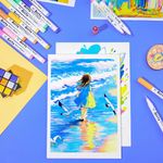 Carti si Birotica - Birotica - Instrumente de scris - Markere si carioci - Set 60 Markere, vopsea Acrilica Arrtx,, pentru Sticla, Ceramica, Pietre, Lemn, Plastic, Hartie, Panza, Non-toxic, - Infinity.ro