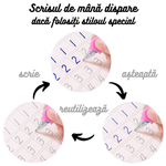 Carti si Birotica - Carti - Manuale si auxiliare scolare - Caiete speciale - Set 5 caiete de lucru reutilizabile cu adancituri - invat sa scriu, litere, cifre, figuri geometrice, 2 pixuri, rezerve, - Infinity.ro