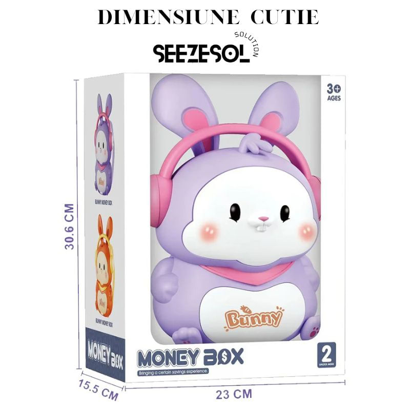 Carti si Birotica - Birotica - Accesorii de birou - Pusculite - Pusculita ATM de jucarie, Seezesol Solution™, blocare cu Amprenta si Cod Pin, cu Lumini si Muzica, Bancnote si Monede - Infinity.ro