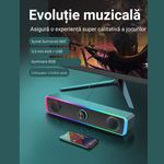TV, Audio-Video si Foto - Audio Hi-Fi - Boxe si subwoofere - Boxa Gaming PC, RGB Iluminare, 4D HiFi Stereo, ABS, Conectare Universala, Rezistenta la praf/socuri, Negru - Infinity.ro