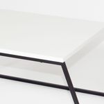 Casa si Gradina - Mobilier - Mese si birouri - Masute de cafea - Set masute de cafea, Hanah Home, pal melaminat si metal, alb si negru, 88x50x38 cm si 57x55x45 cm - Infinity.ro